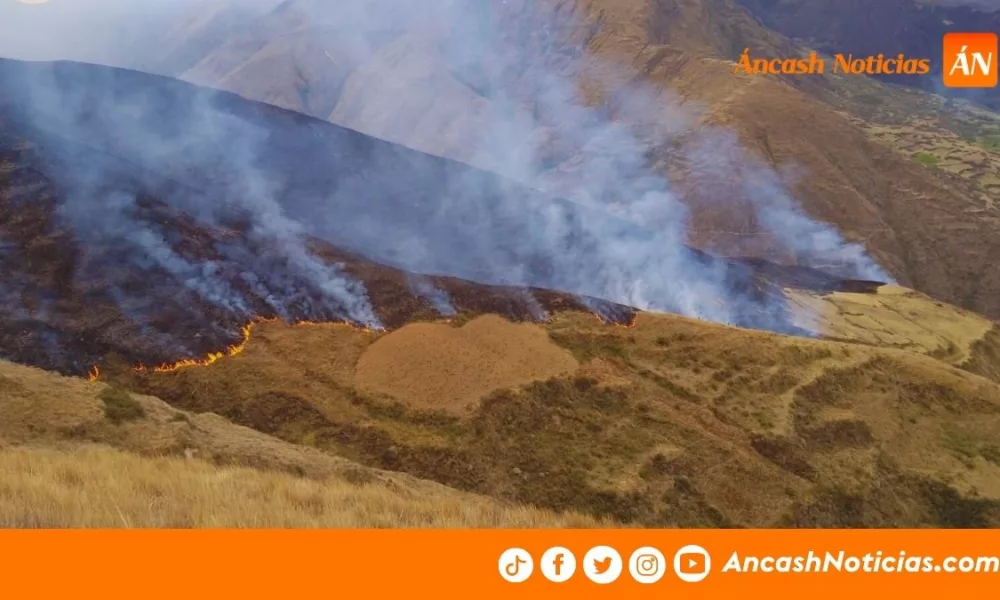 Corongo: incendio más de 20 hectáreas de cobertura natural en San Isidro – Aco