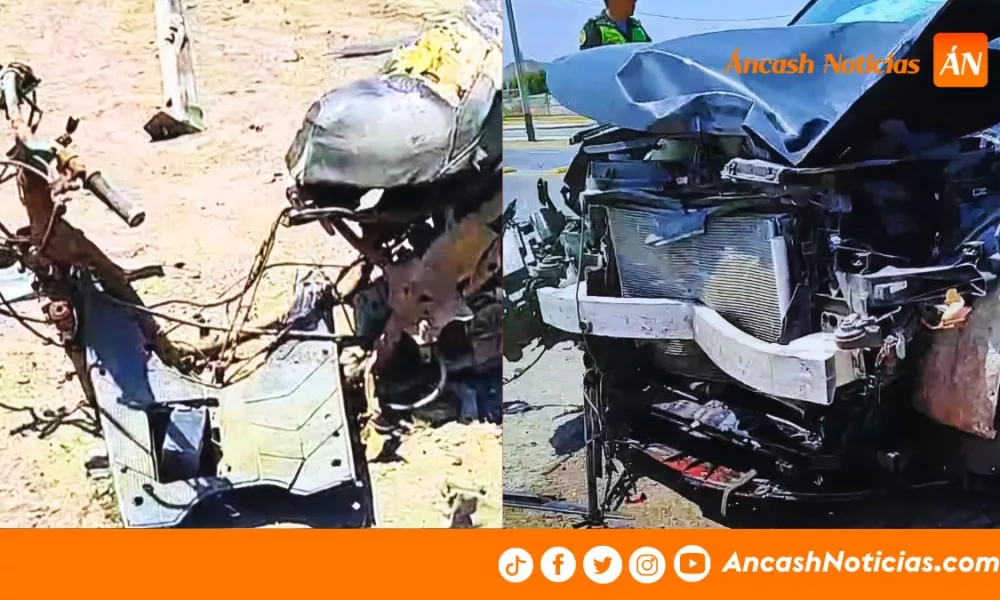 Áncash: motociclista fallece en trágico choque en Huarmey