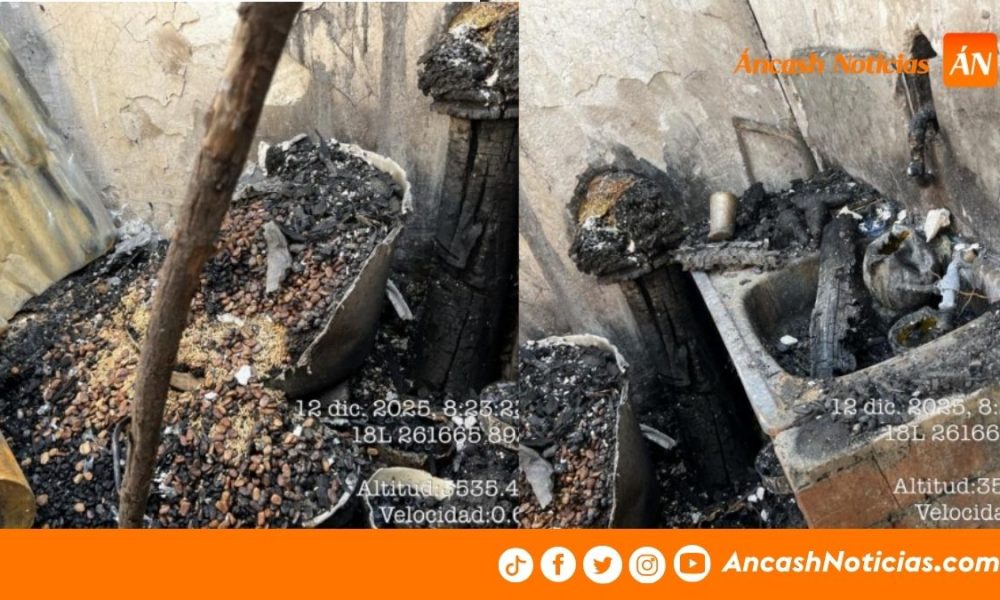 Áncash: Incendio consume vivienda de material rústico en San Marcos