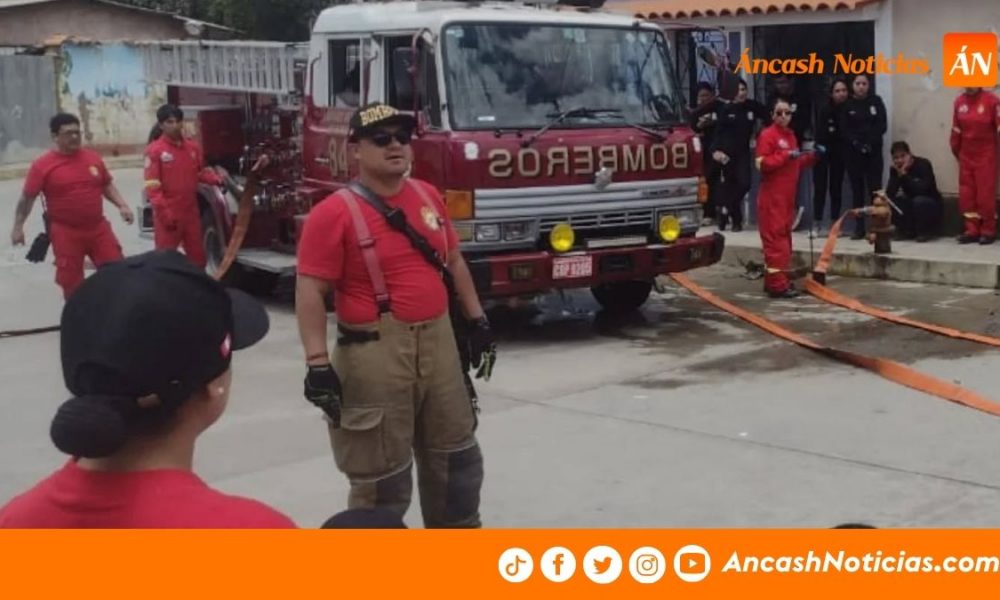 Bomberos de Huaraz alistan contingente especial para emergencias en Navidad y Año Nuevo