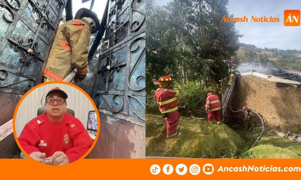 Áncash: Incendio urbano deja dos familias damnificadas en Atipayan