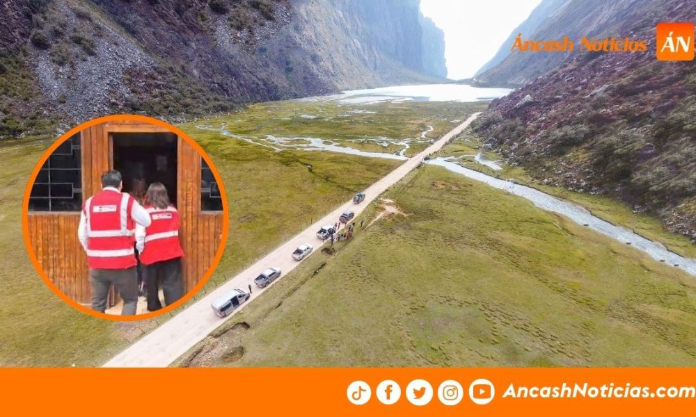 ANIN y GORE Áncash revisan avances del asfaltado de la vía Yungay–Yanama