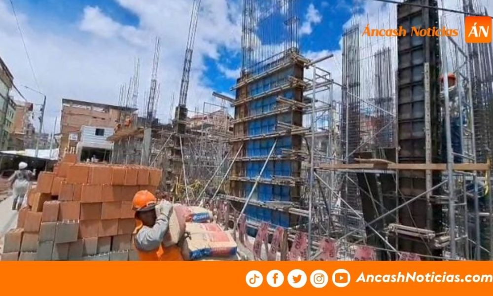 Huaraz: Inician vaciado estructural en Centro de Salud de Huarupampa