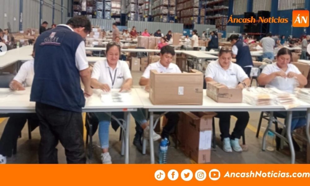 ODPE Huaraz recibe material para capacitar a actores electorales