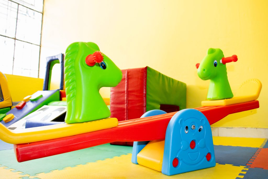 Aula de estimulación del colegio Bendito Niño Jesús en Huaraz
