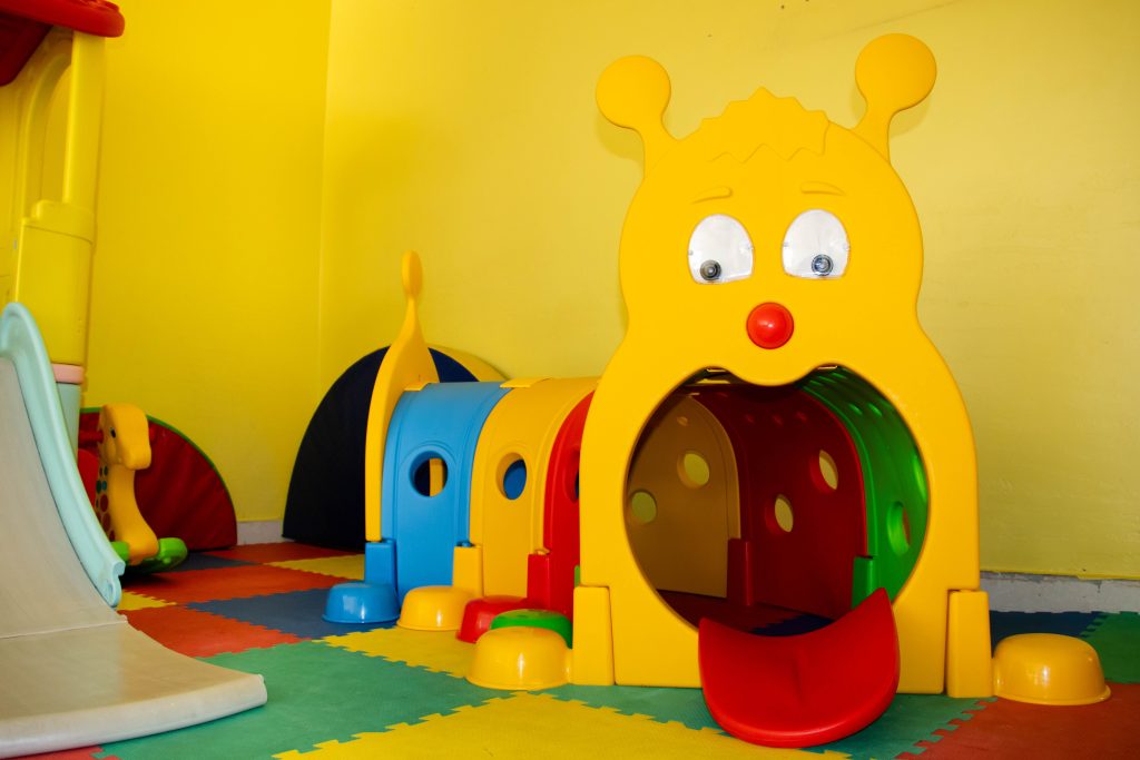 Aula de estimulación del colegio Bendito Niño Jesús en Huaraz