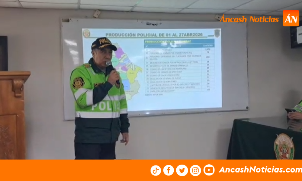 Huaraz: Policía realizó 2,400 operativos y detuvo a más de 300 personas