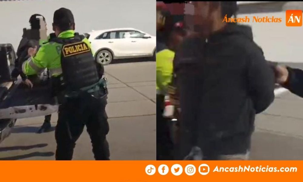 Huaraz: intervienen a sujeto en la Alameda Grau tras inhalar terokal y mostrar conducta violenta