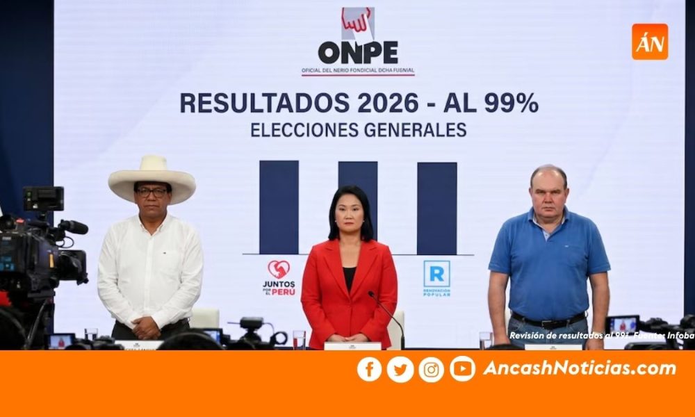 ONPE entra a la recta final: solo 15 mil votos separan a Sánchez y López Aliaga