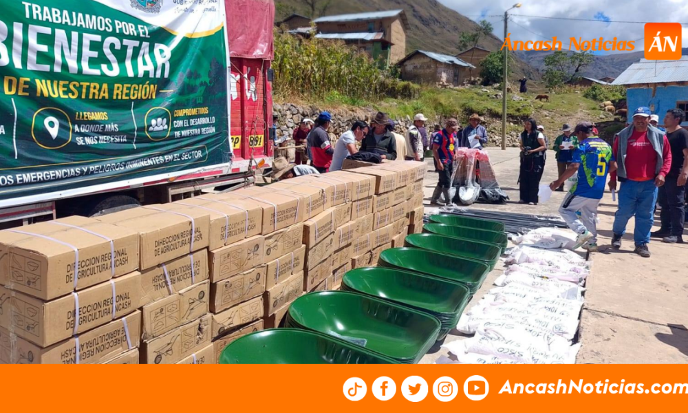 Mariscal Luzuriaga: entregan kits agropecuarios a familias afectadas por lluvias en Sisco
