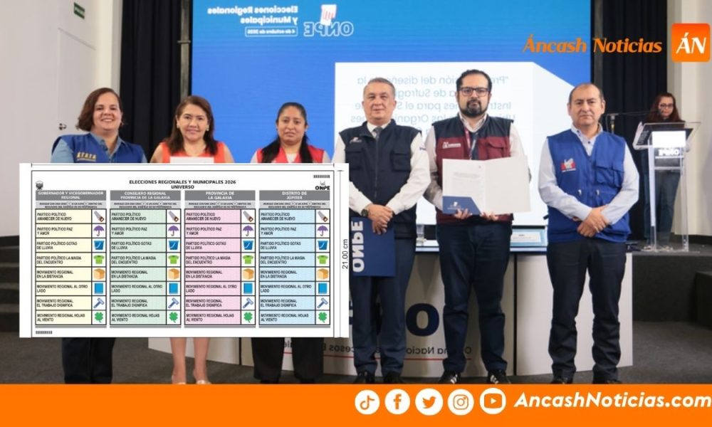 ONPE revela cómo serán las cédulas para las elecciones regionales y municipales