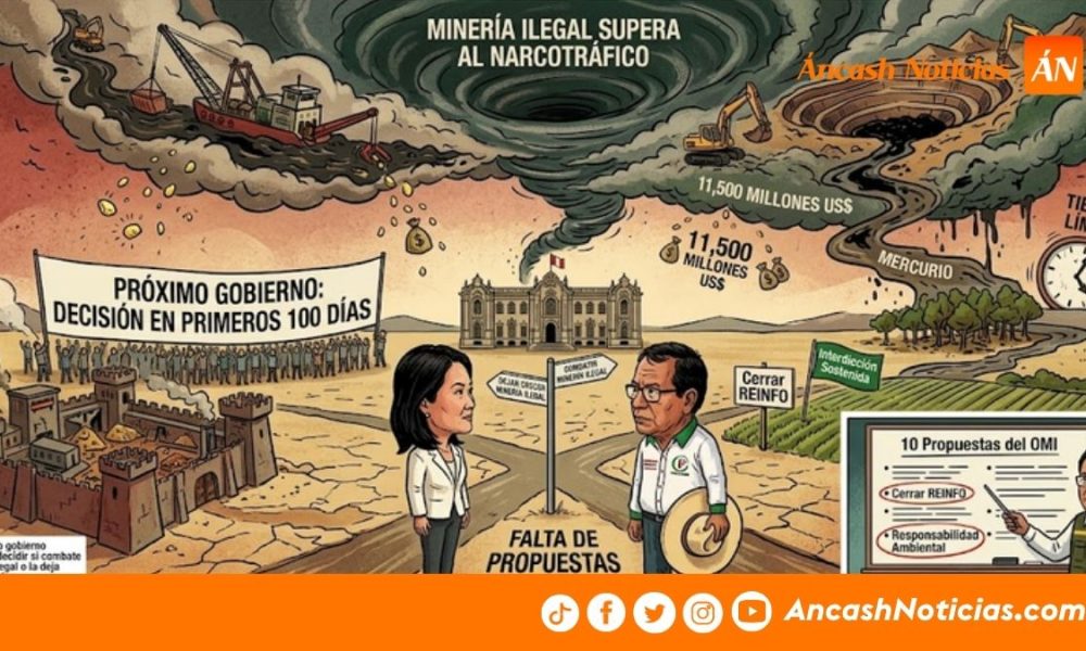 Próximo gobierno debe decidir si combate o deja crecer la minería ilegal