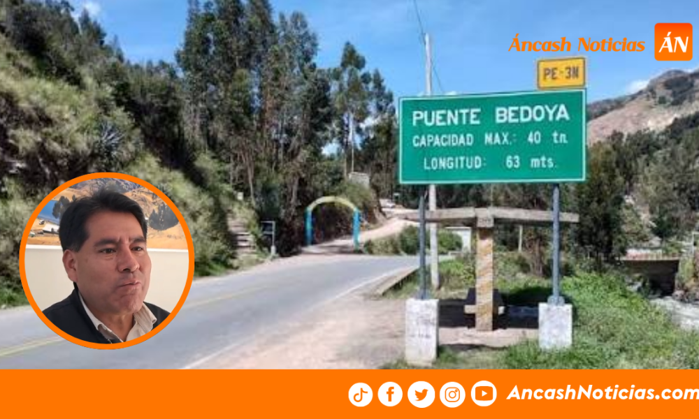 Olleros: alcalde anuncia inicio del pavimentado Puente Bedoya-Huaripampa para el 15 de julio