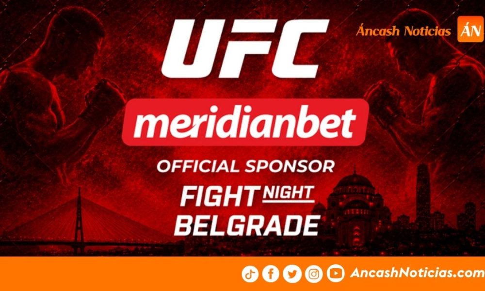 UFC nombra a Meridianbet patrocinador oficial de Fight Night Belgrado 