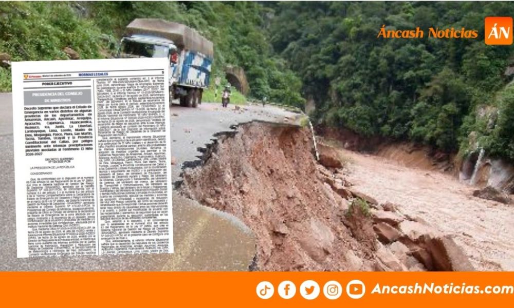 Áncash: declaran en emergencia 73 distritos ante riesgo por El Niño